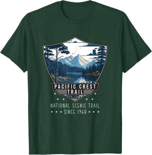 Pacific Crest Trail National Scenic Trail PCT Hiking Hiker T-Shirt - T-Shirt | Forest