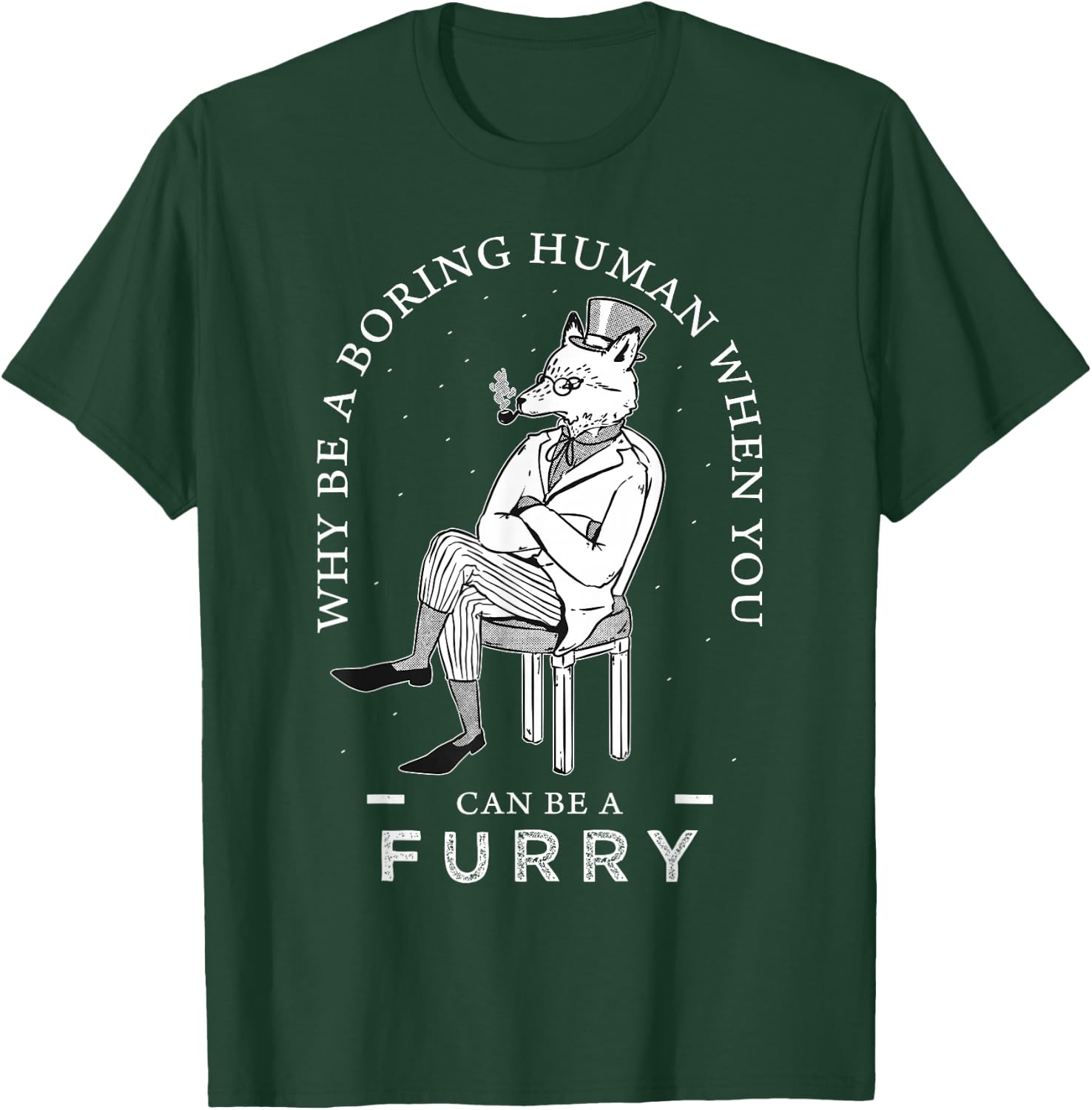 Anthropomorphic Fox Fursona Furry Fandom Fursuit T-Shirt - T-Shirt | Forest