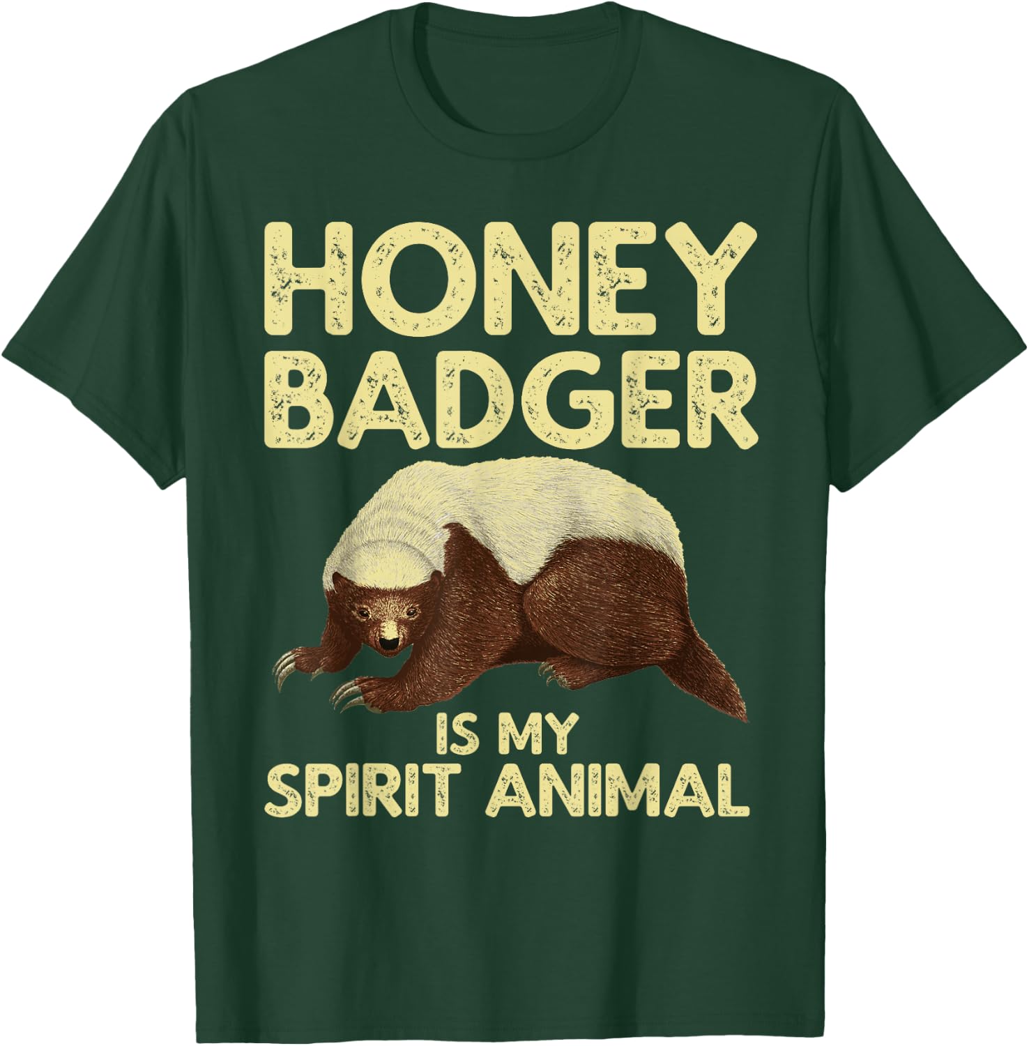 Cool Honey Badger Women Spirit Animal Lover Wildlife T-Shirt - T-Shirt | Forest