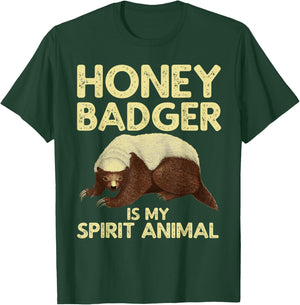 Cool Honey Badger Women Spirit Animal Lover Wildlife T-Shirt - T-Shirt | Forest