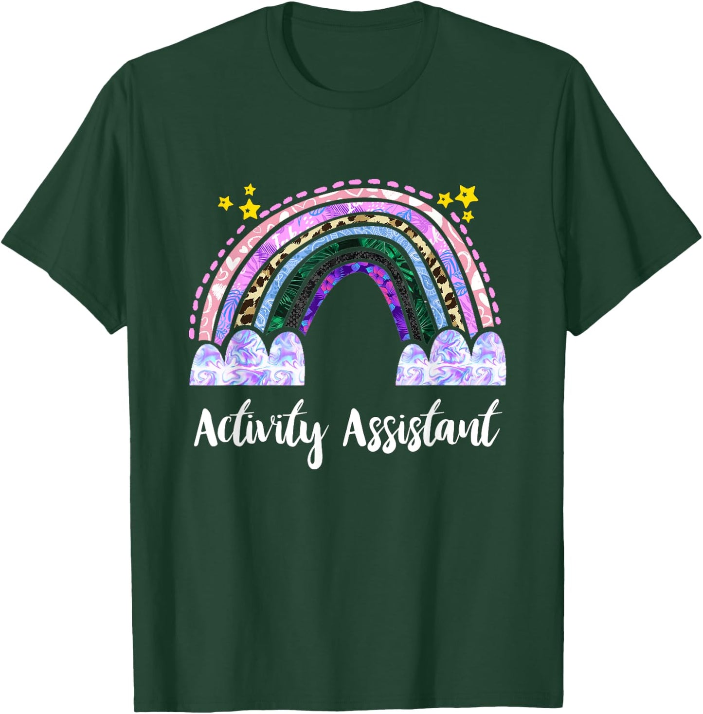 Activities Assistant Rainbow Appreciation Activity Assistant T-Shirt - T-Shirt | Forest