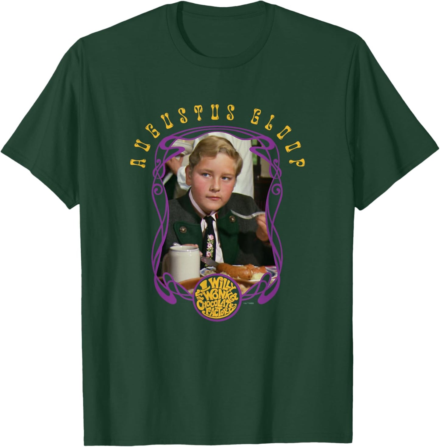 Willy Wonka & The Chocolate Factory Augustus Gloop Portrait T-Shirt - T-Shirt | Forest