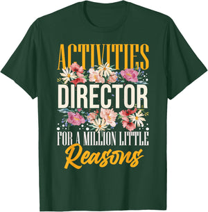 Activity Director Assistant Ideas Activities Planner T-Shirt - T-Shirt | Forest