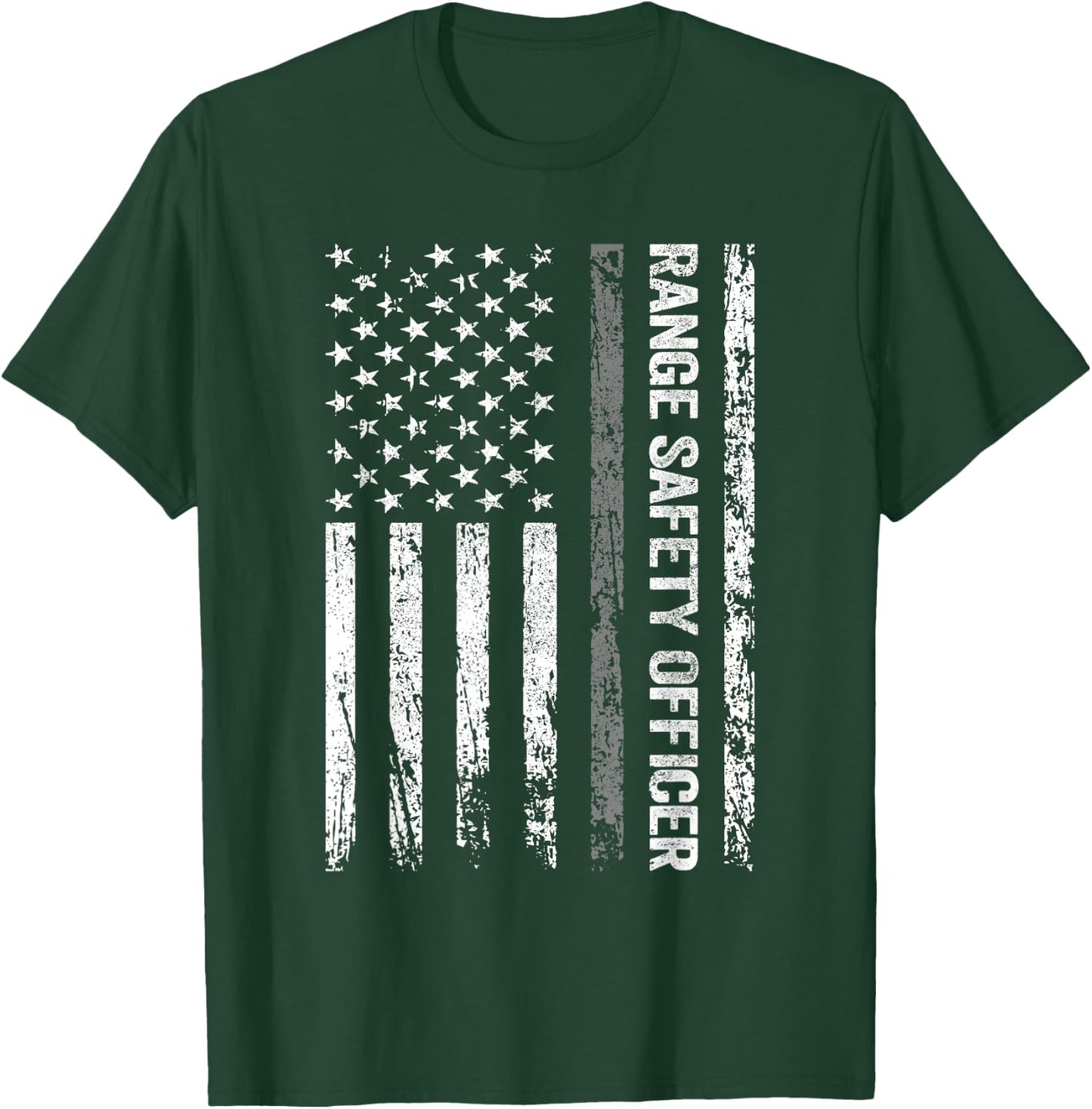 Range Safety Officer US Flag T-Shirt - T-Shirt | Forest