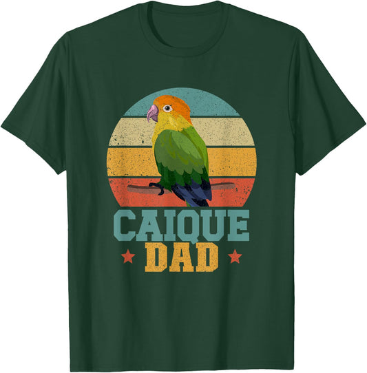 Caique Dad Caique Parrot Owner Caique Lover T-Shirt - T-Shirt | Forest