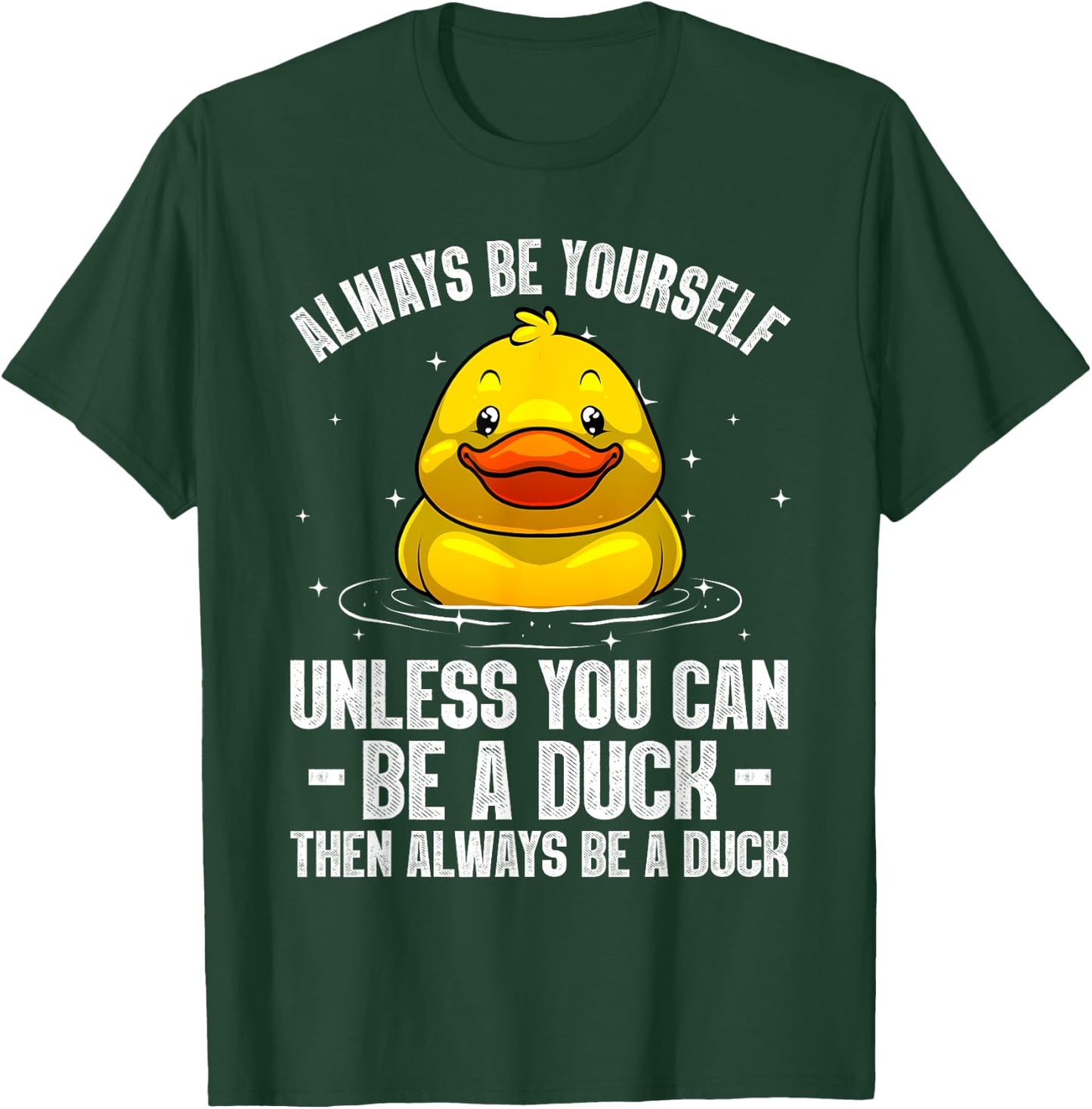Cute Duck Women Kids Aquatic Bird Rubber Duck Lovers T-Shirt - T-Shirt | Forest