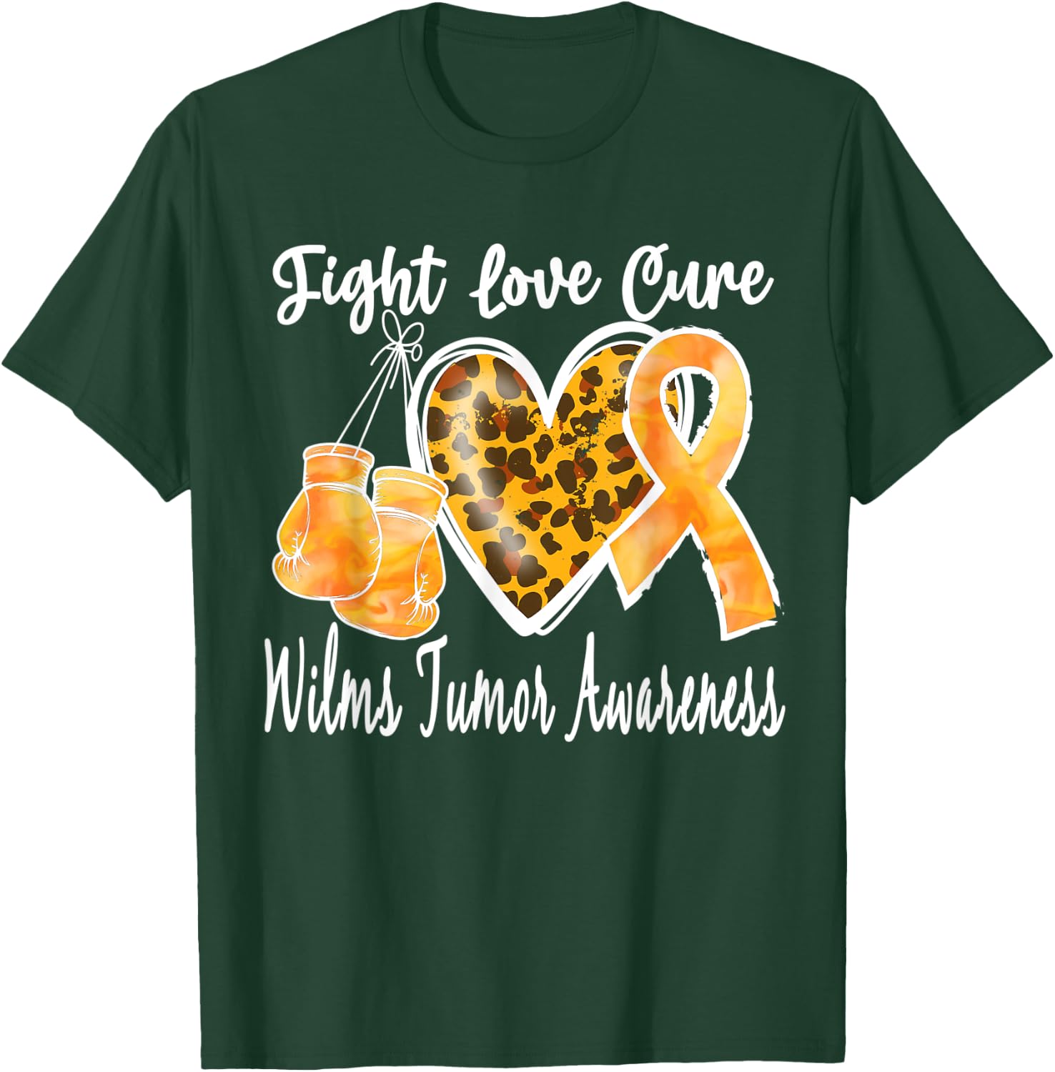 Wilms Tumor Awareness Fight Love Cure Kids Men T-Shirt - T-Shirt | Forest