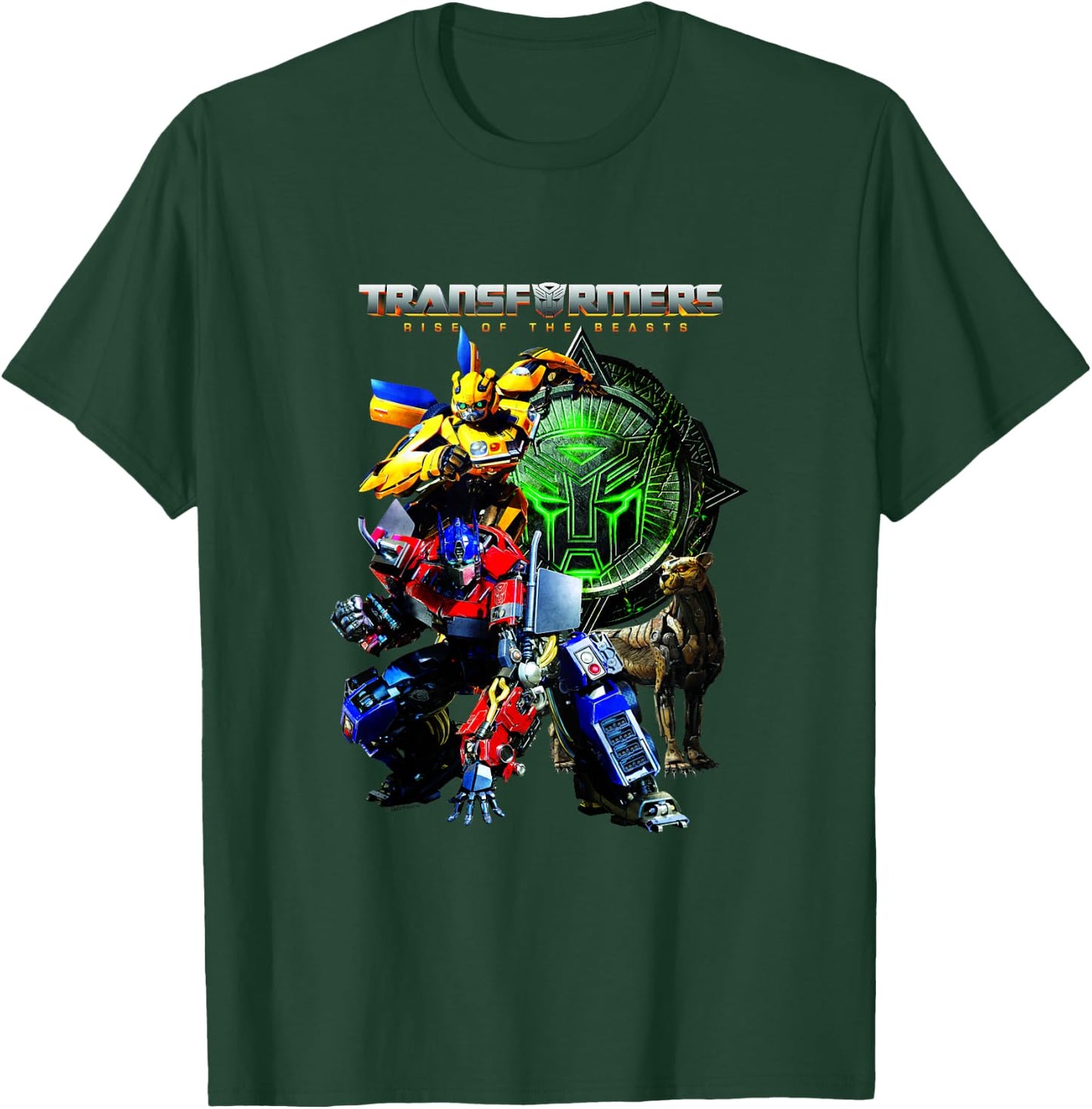 Transformers: Rise of The Beasts Heroes Vintage Group Shot T-Shirt - T-Shirt | Forest