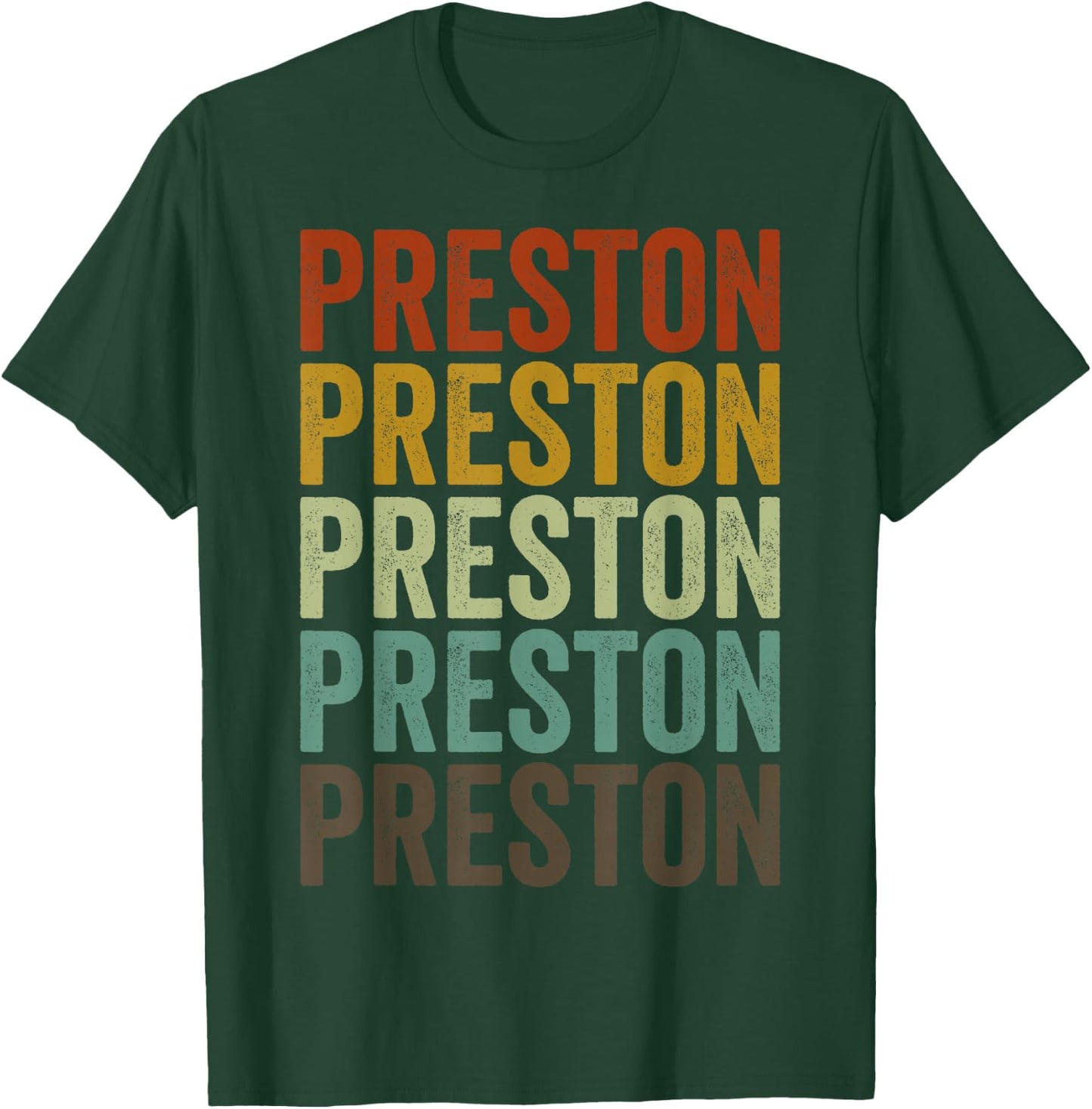 Preston City Retro T-Shirt - T-Shirt | Forest