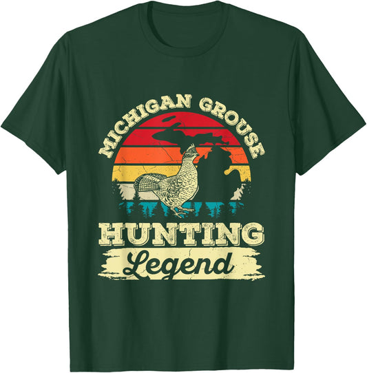 Michigan Ruffed Grouse Quote for a Ruffed Grouse hunter T-Shirt - T-Shirt | Forest