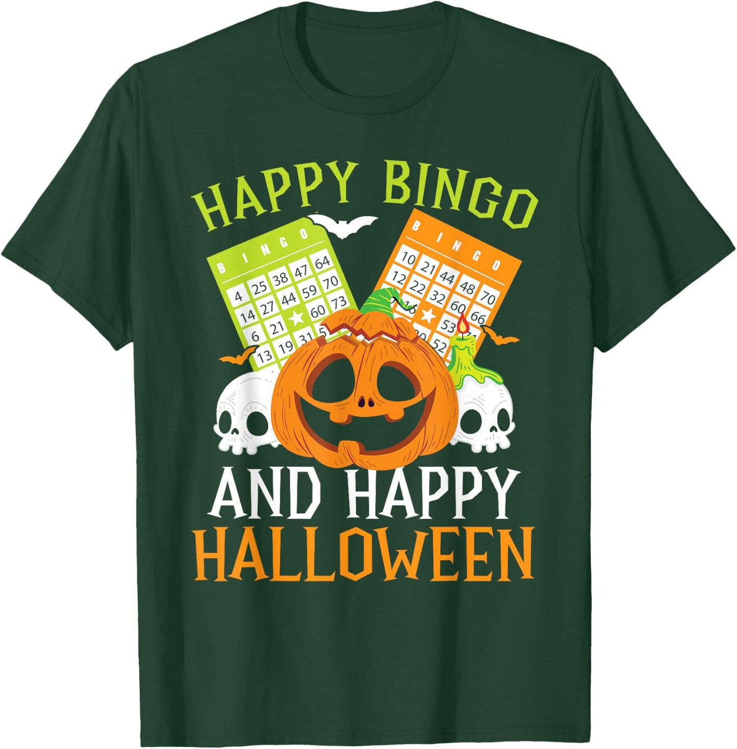 Bingo Halloween Trick Or Treat Bingo Player Bingo Caller T-Shirt - T-Shirt | Forest