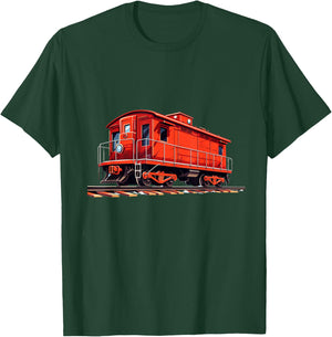 Funny Railroad Caboose for Rail and Railways Lovers T-Shirt - T-Shirt | Forest