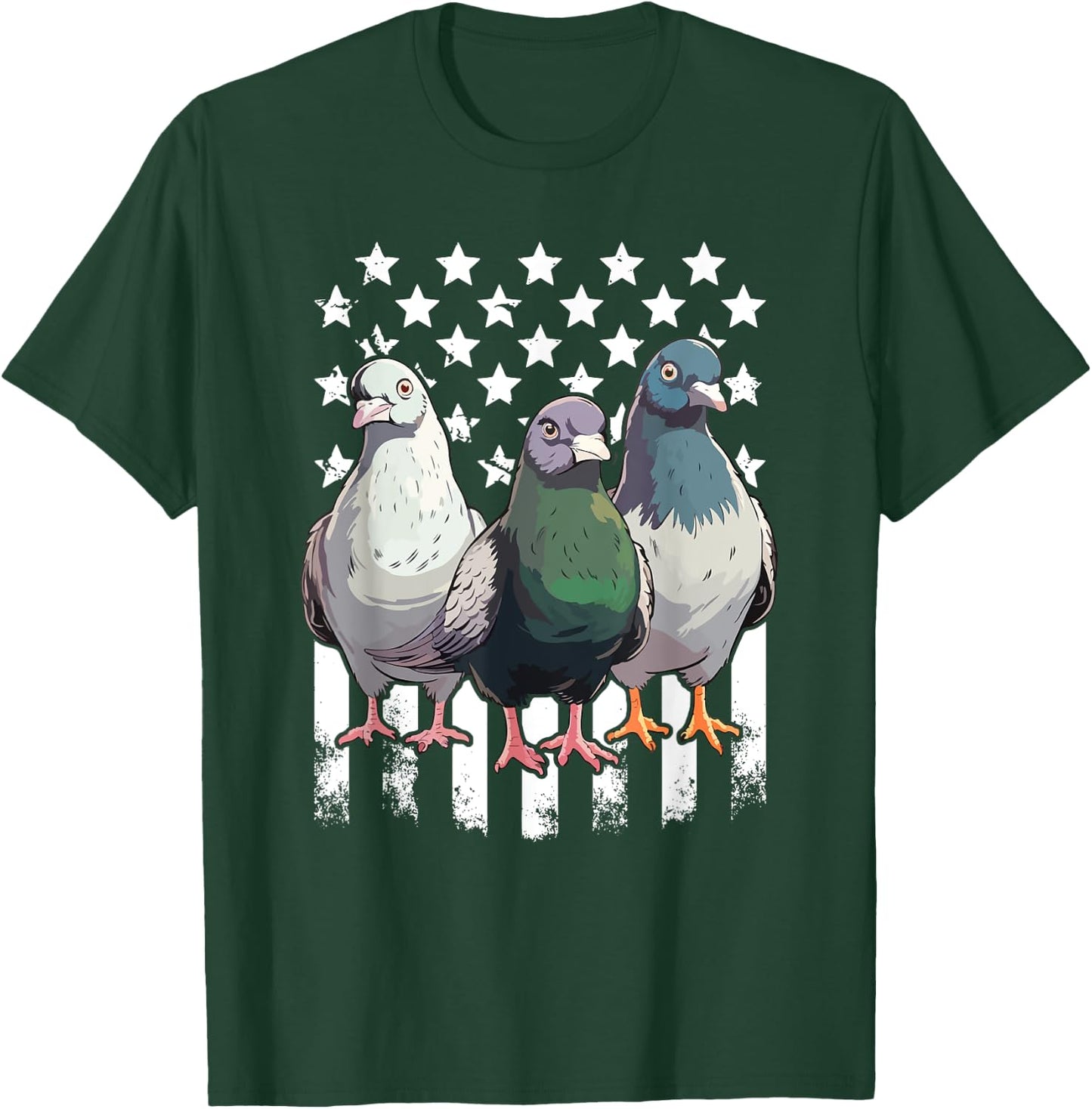 Pigeon USA T-Shirt - T-Shirt | Forest
