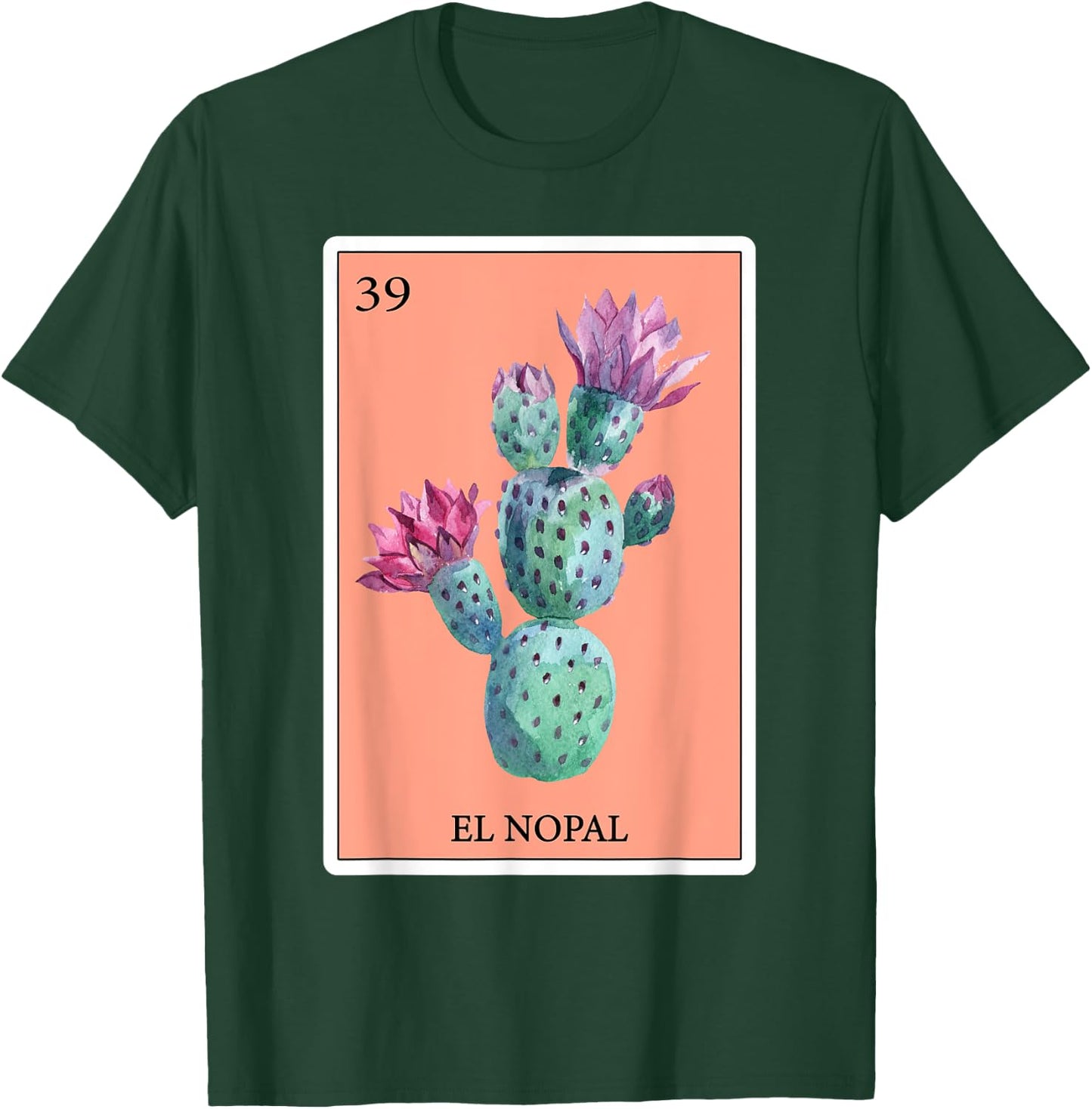 Cactus Funny Spanish-Mexican Bingo Gifts Card - El Nopal T-Shirt - T-Shirt | Forest