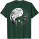 Black and White Taoism Yin Yang on Nature Taijitu Yin Yang T-Shirt - T-Shirt | Forest