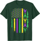 Mardi Gras US American flag with crawfish New Orleans T-Shirt - T-Shirt | Forest
