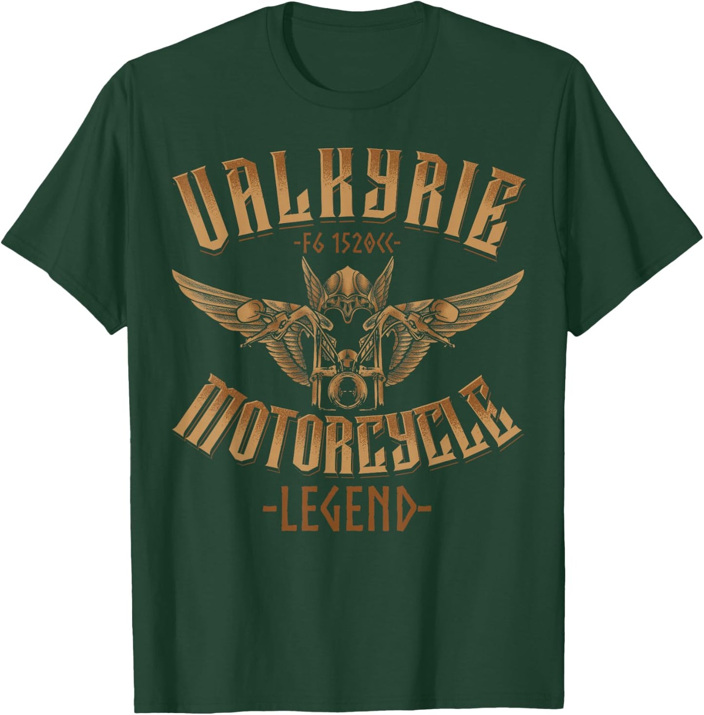 Valkyrie F6 1520cc Motorcycle Legend Biker T-Shirt - T-Shirt | Forest