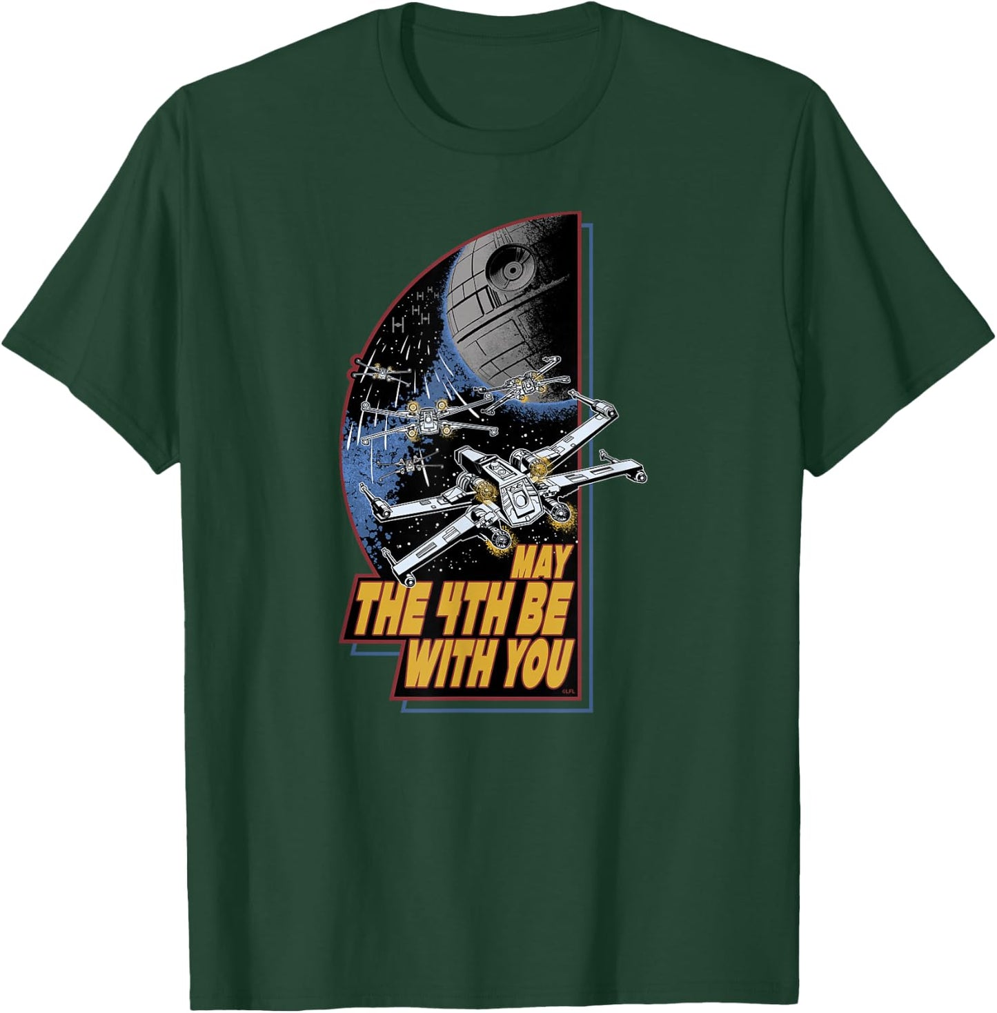 Star Wars Day May the 4th Be With You Vintage Space Battle T-Shirt - T-Shirt | Forest
