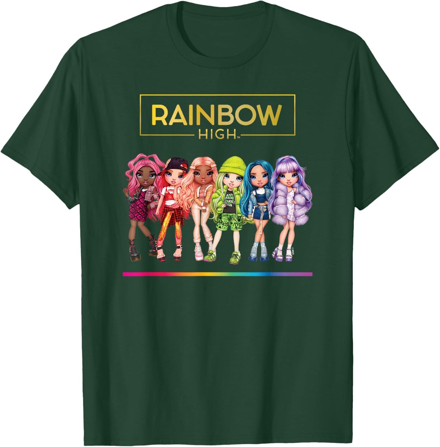 Rainbow High - Character Doll Lineup T-Shirt - T-Shirt | Forest