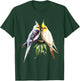 Love Cockatiel Women Parrot for pet Bird Lovers Cockatiel T-Shirt - T-Shirt | Forest