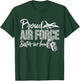 Proud Air Force Sister-In-Law US Military Family Matching T-Shirt - T-Shirt | Forest