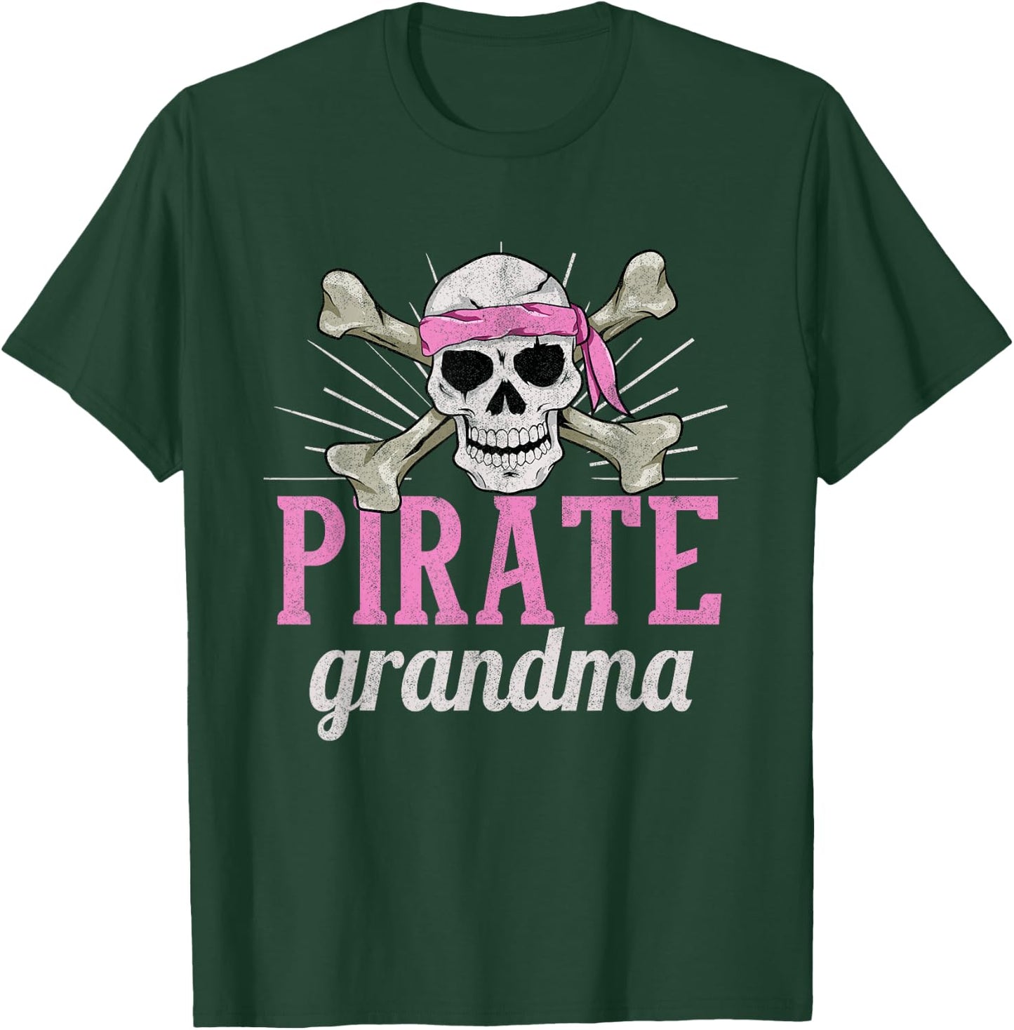 Pirate Grandma Caribbean Sea Thief Grandmother Pirate T-Shirt - T-Shirt | Forest