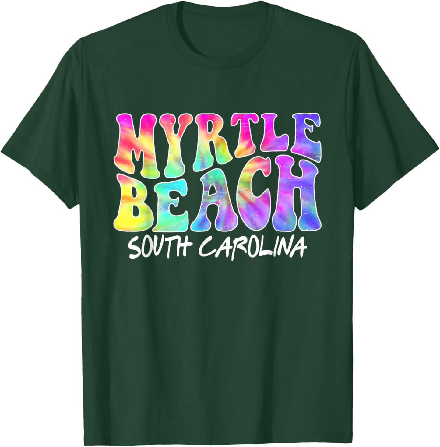South Carolina Tie Dye Myrtle Beach Family Vacation Mom Girl T-Shirt - T-Shirt | Forest