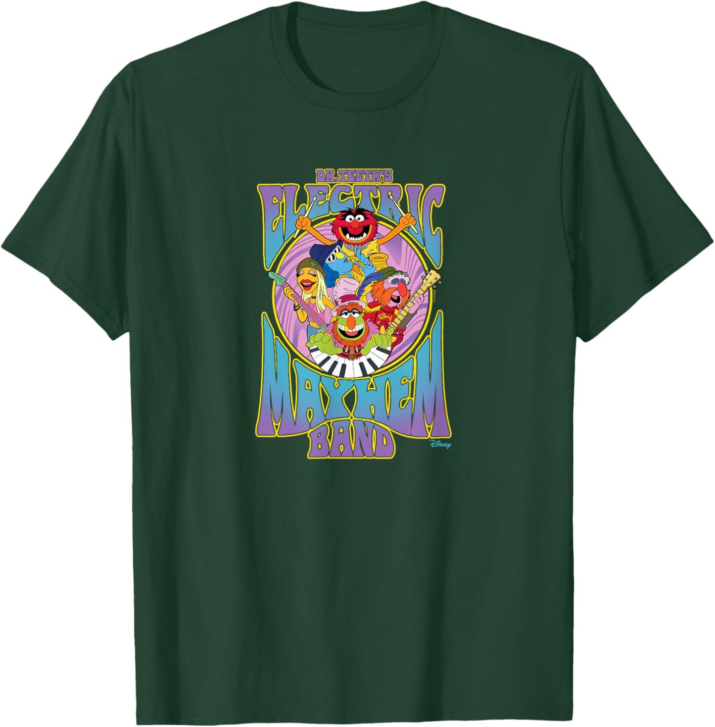 Disney - The Muppets Dr Teeth's Electric Mayhem Band T-Shirt - T-Shirt | Forest
