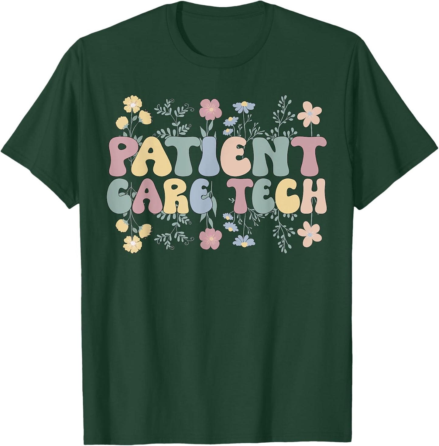 PCT Patient Care Tech Patient Care Technician T-Shirt - T-Shirt | Forest
