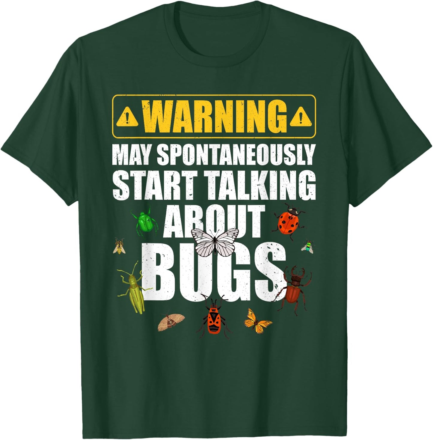 Cool Bug Women Insect Lady Bug Lover Moth Entomology T-Shirt - T-Shirt | Forest