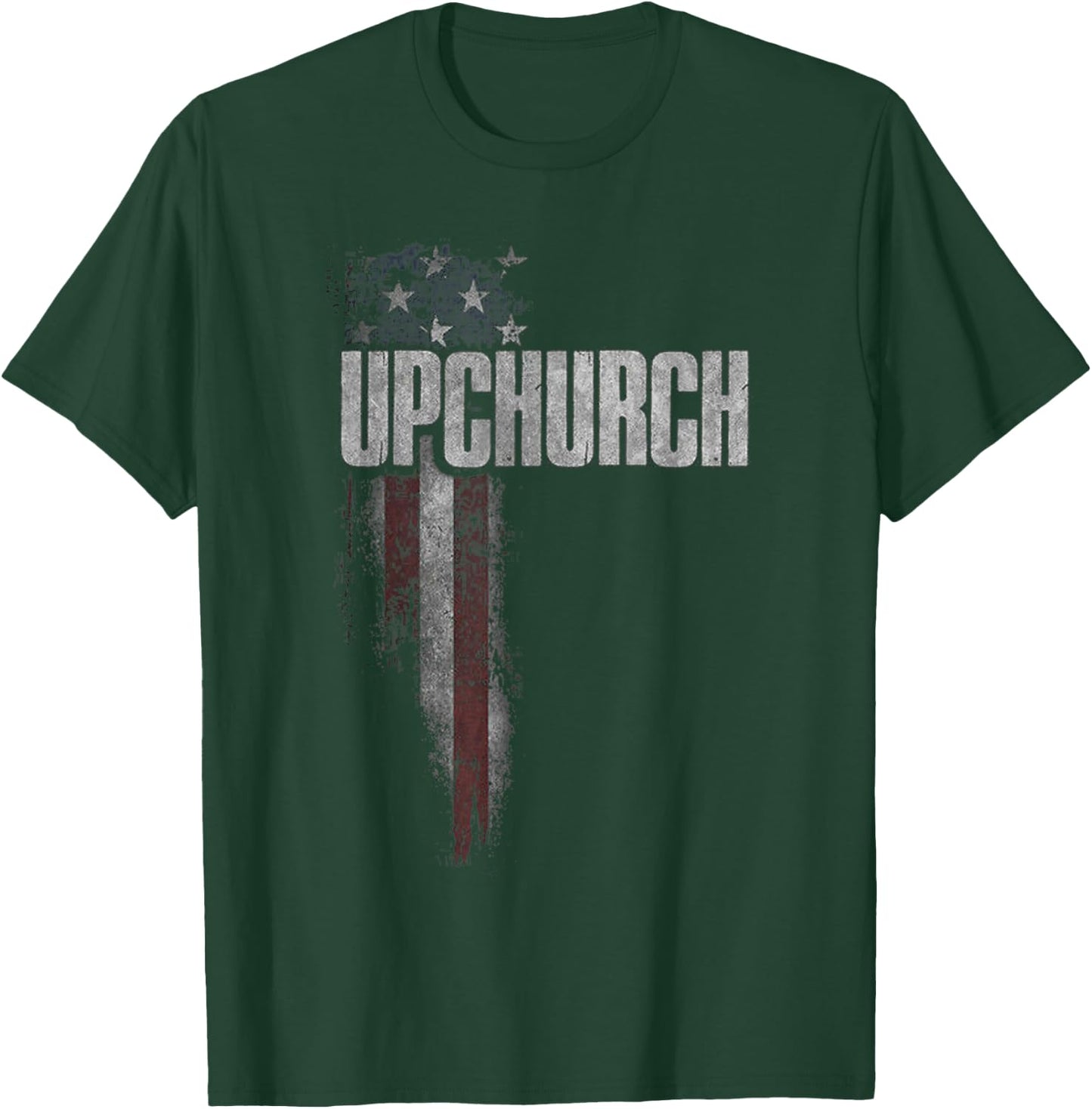 Upchurch Family American Flag T-Shirt - T-Shirt | Forest