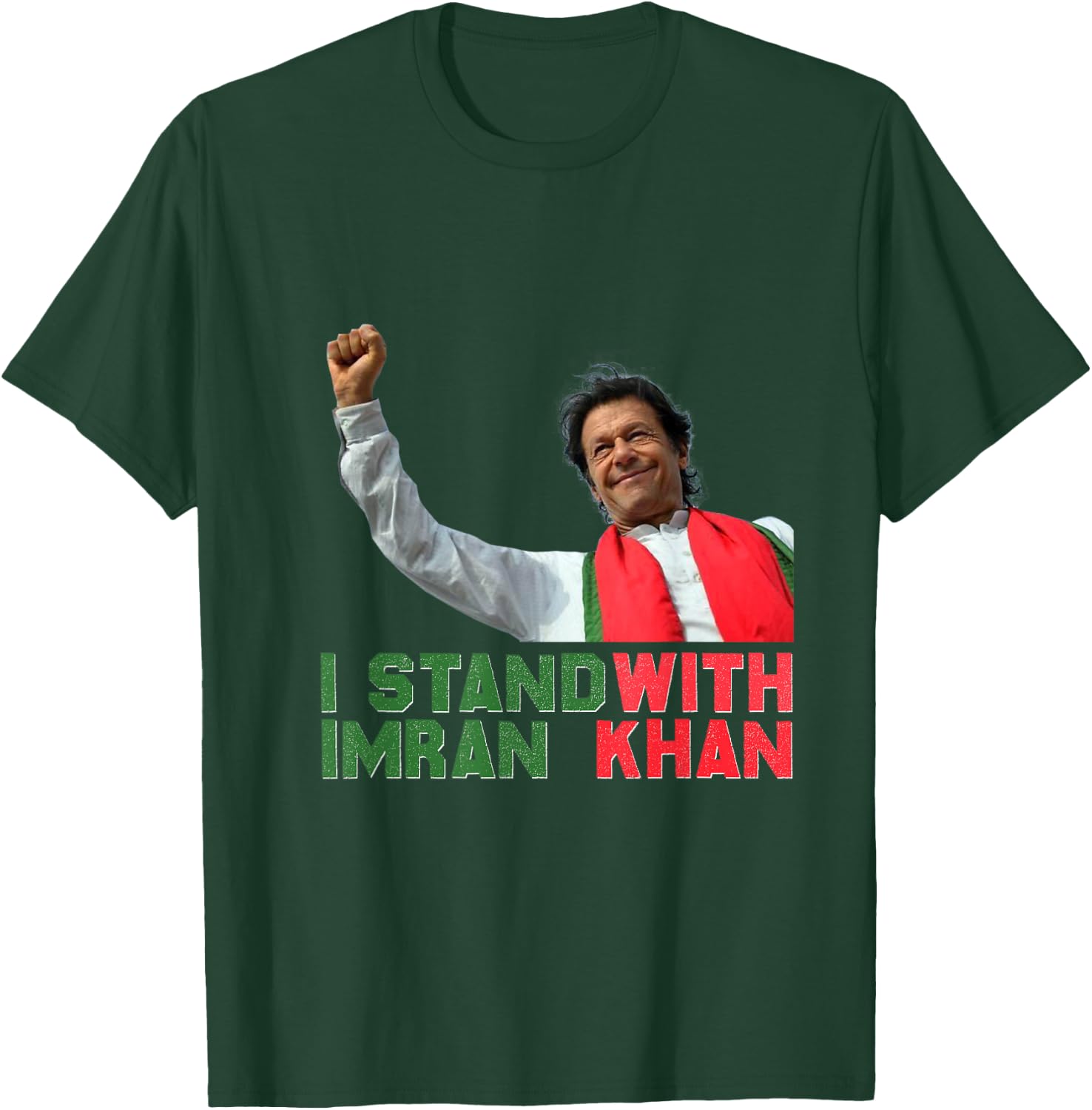 Imran Khan PTI Party Pakistan Support Freedom T-Shirt - T-Shirt | Forest