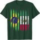 Brazil Flag Mexico Grown Country Flags Stripes T-Shirt - T-Shirt | Forest