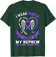 Purple In Memory of my Nephew Drug Overdose Awareness Ribbon T-Shirt - T-Shirt | Forest