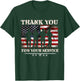Thank You For Your Service American Flag Veterans Day T-Shirt - T-Shirt | Forest
