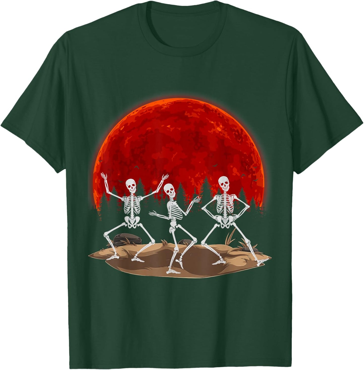 Funny Rocker Skeleton Hand Rock On Costume Halloween T-Shirt - T-Shirt | Forest