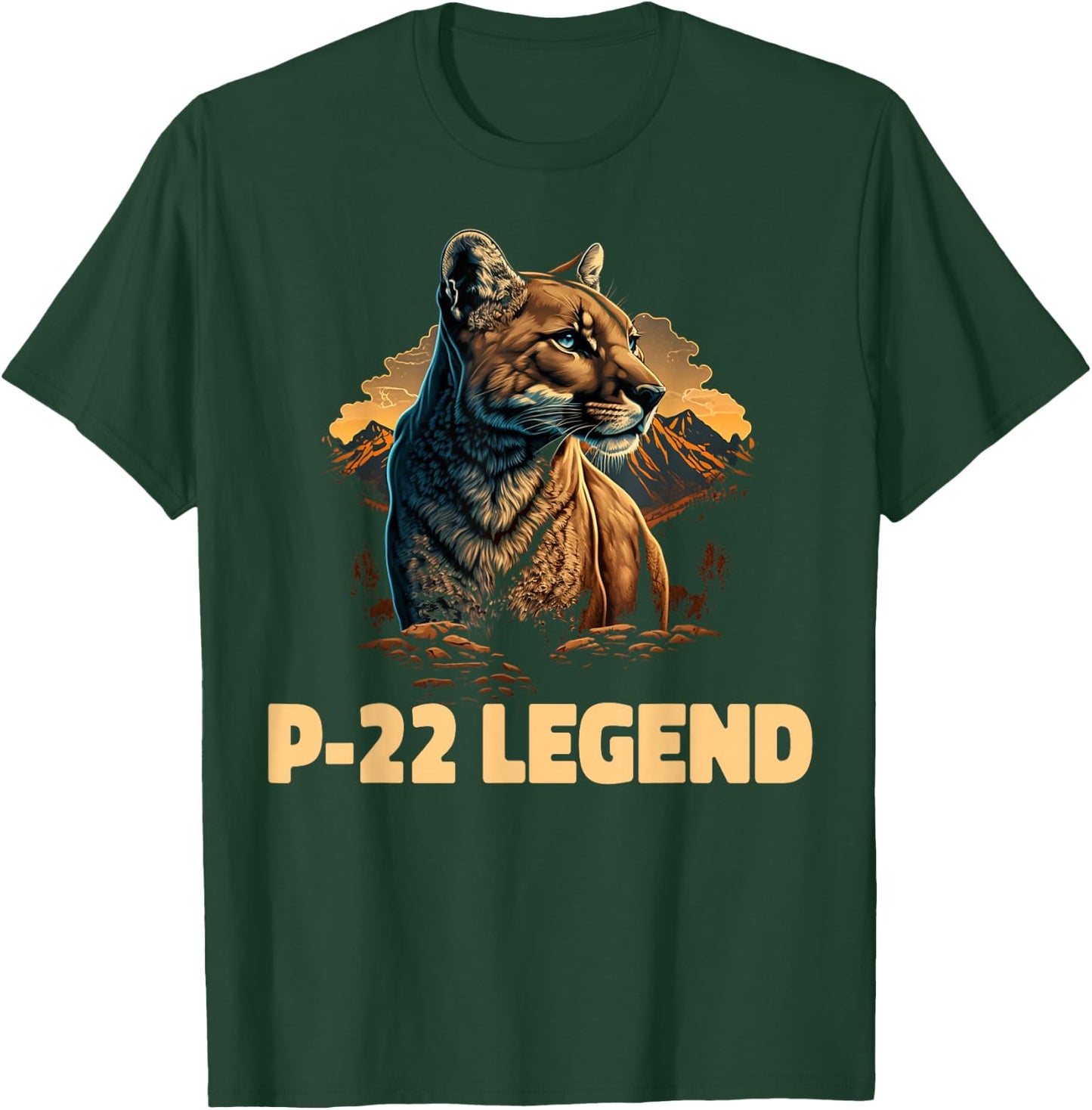 P-22 Mountain Lion Silver Lake P22 T-Shirt - T-Shirt | Forest