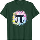 Pi Day Girly Rainbow Butterfly Colorful Geometry Math T-Shirt - T-Shirt | Forest