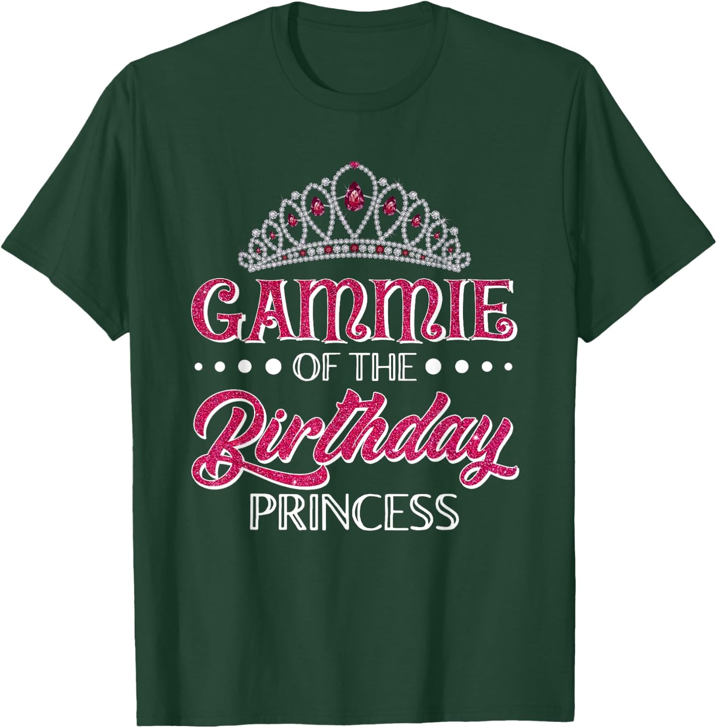 Gammie Of The Birthday Princess Girls Party Matching T-Shirt - T-Shirt | Forest