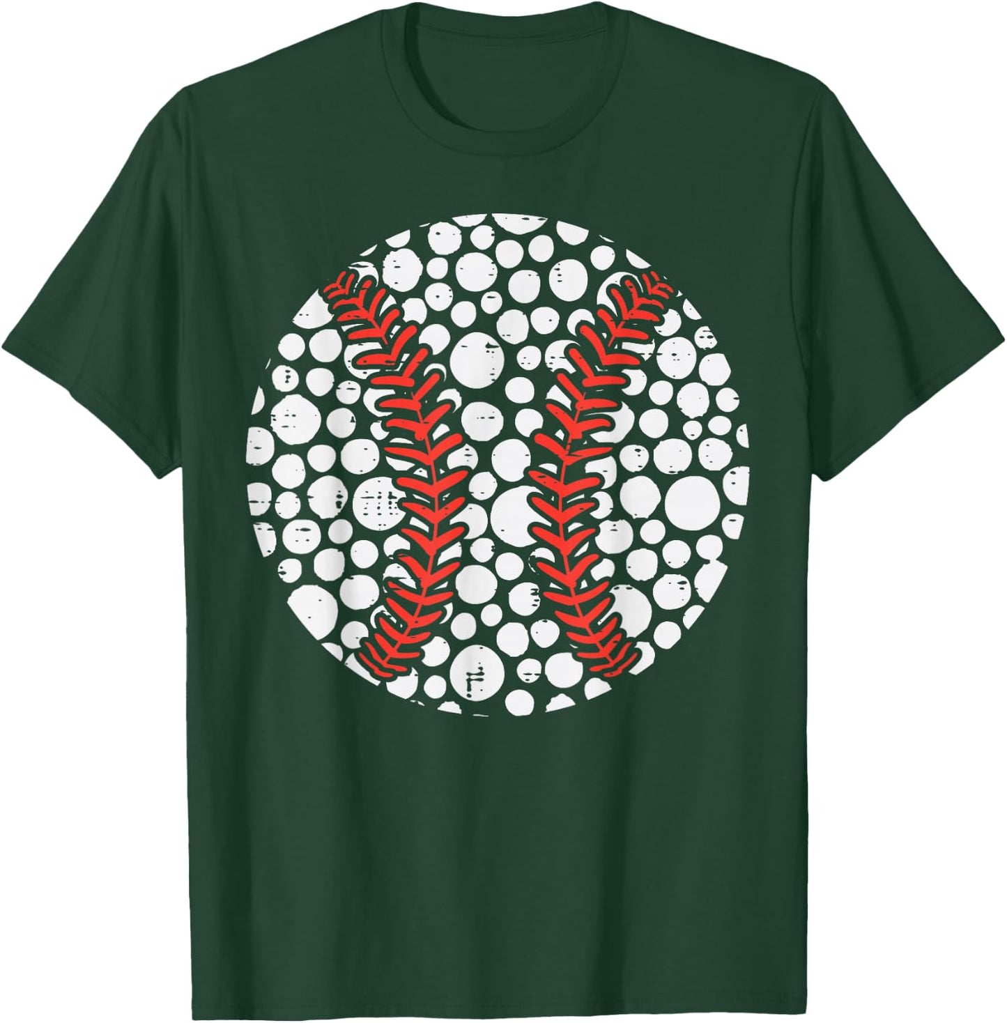 International Dot Day Baseball Dots Men Boys Kids Youth Teen T-Shirt - T-Shirt | Forest