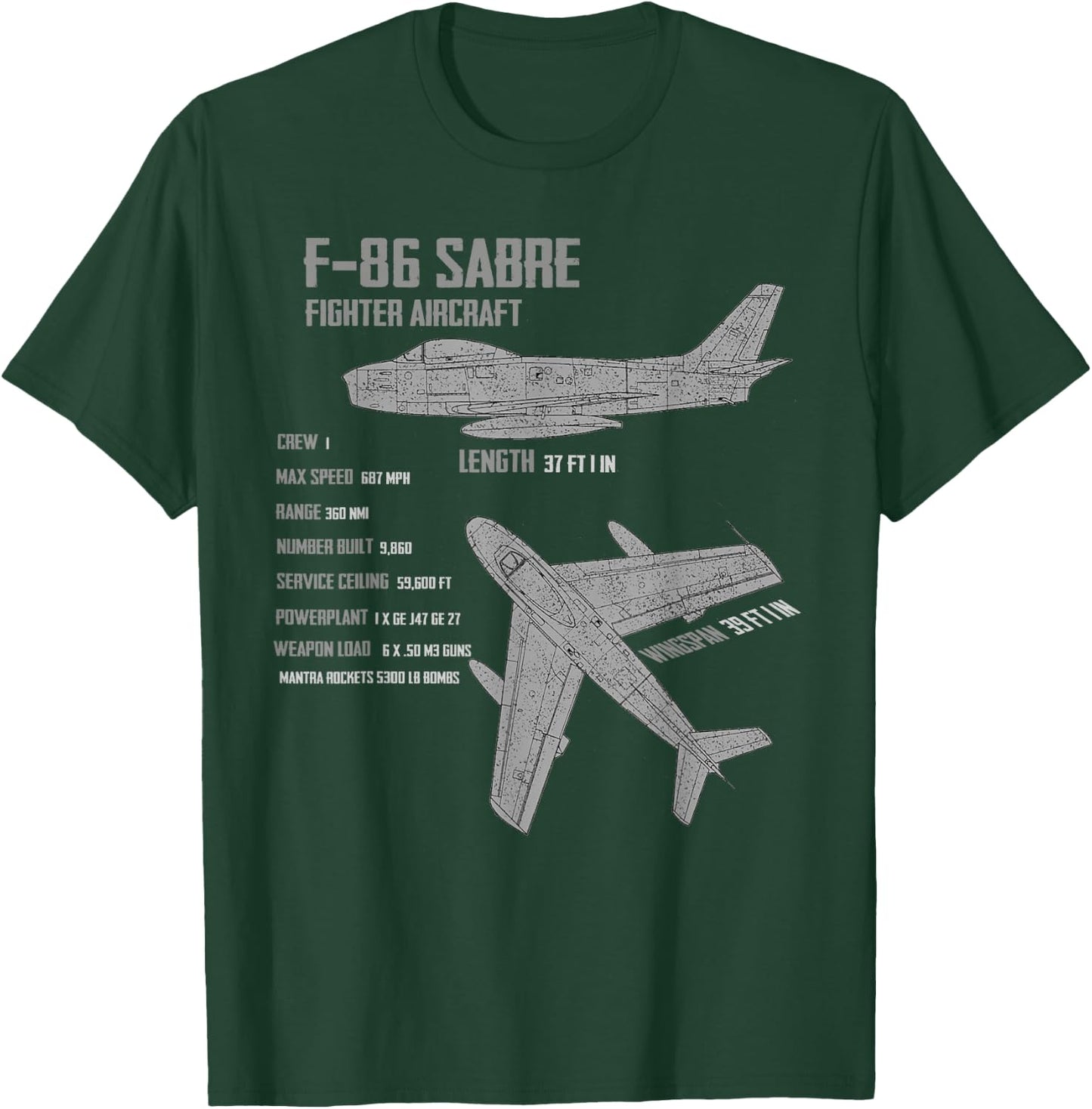 F-86 Sabre T-Shirt - T-Shirt | Forest