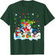 Santa Carrying Christmas Tree On Police Car Snowman Driver T-Shirt - T-Shirt | Forest