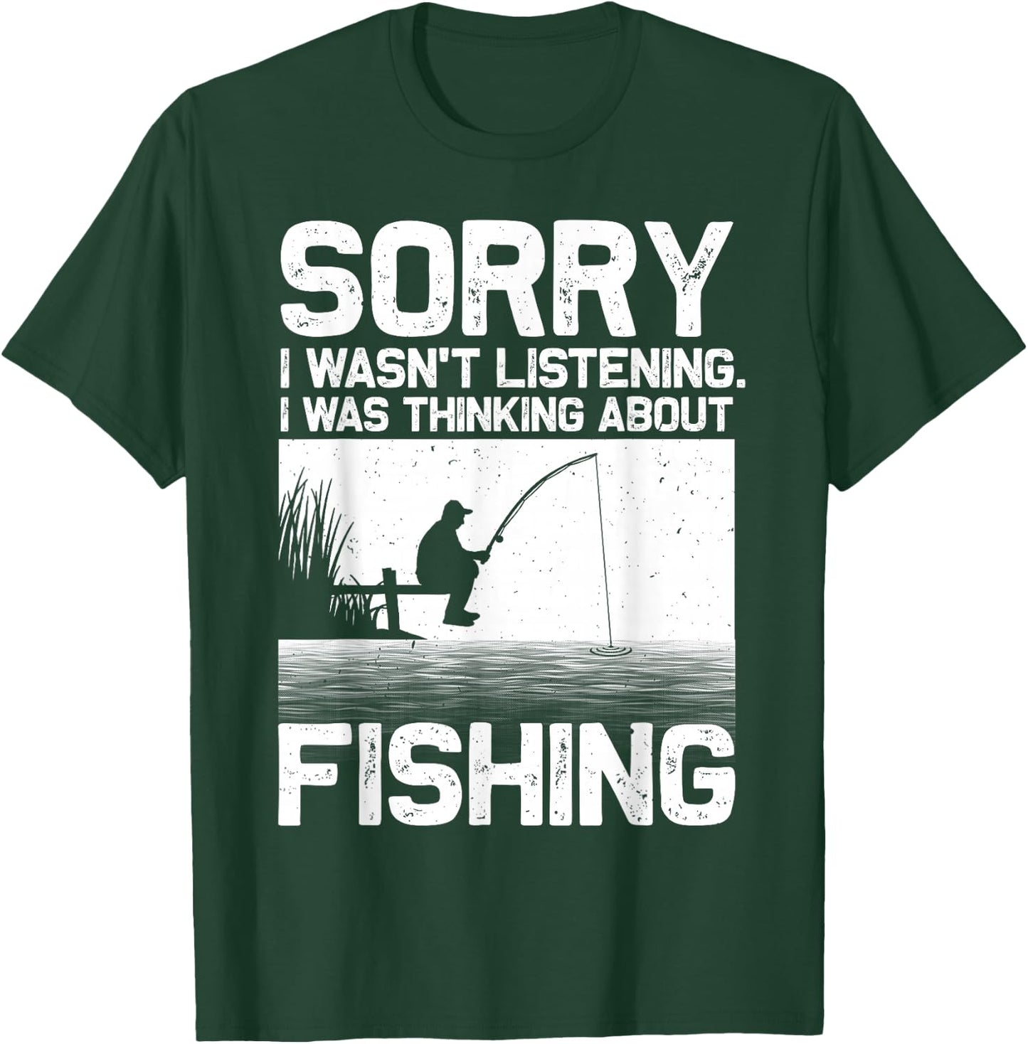 Funny Fishing Women Trout Bass Fisherman Vacation Small T-Shirt - T-Shirt | Forest