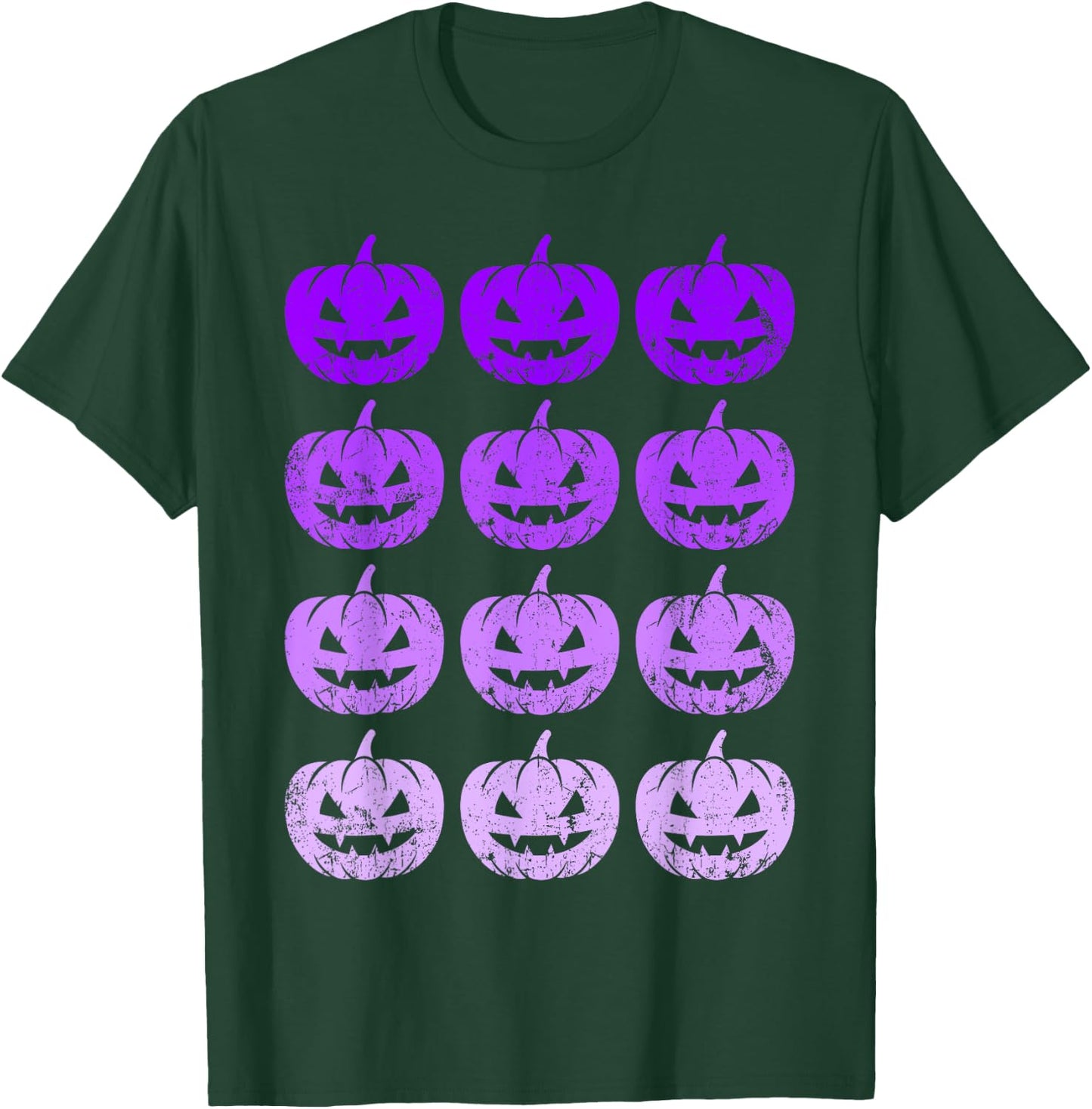 Halloween pumpkins, purple T-Shirt - T-Shirt | Forest
