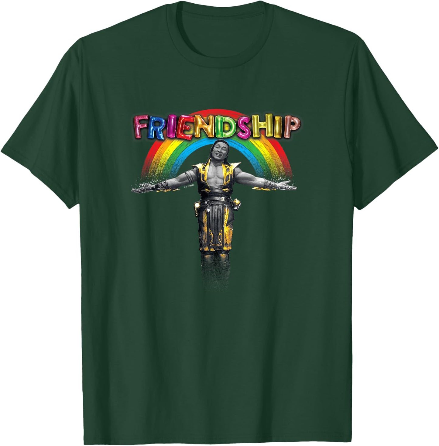 Mortal Kombat Klassic Shang Tsung Friendship Rainbow Screen T-Shirt - T-Shirt | Forest
