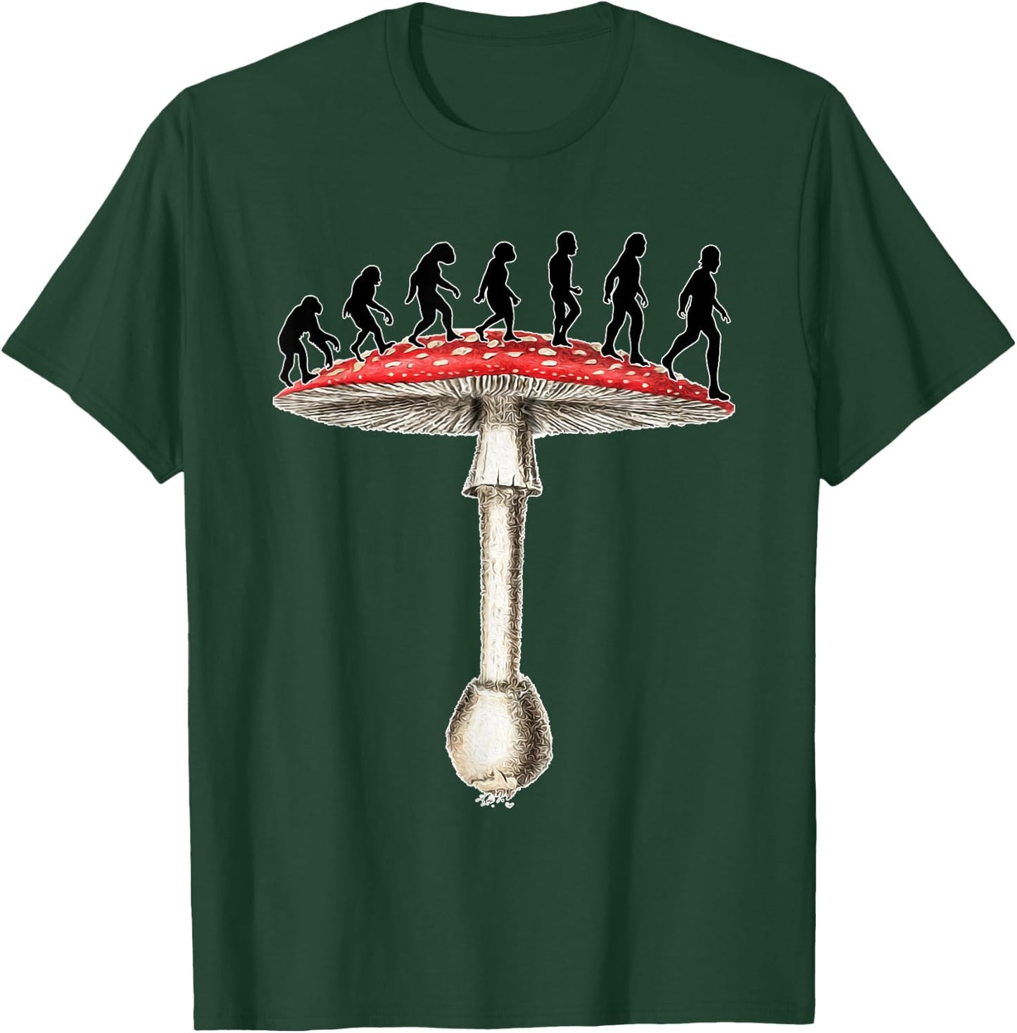 Stoned Ape Funny Theory Microdosing since Ancient Times T-Shirt - T-Shirt | Forest