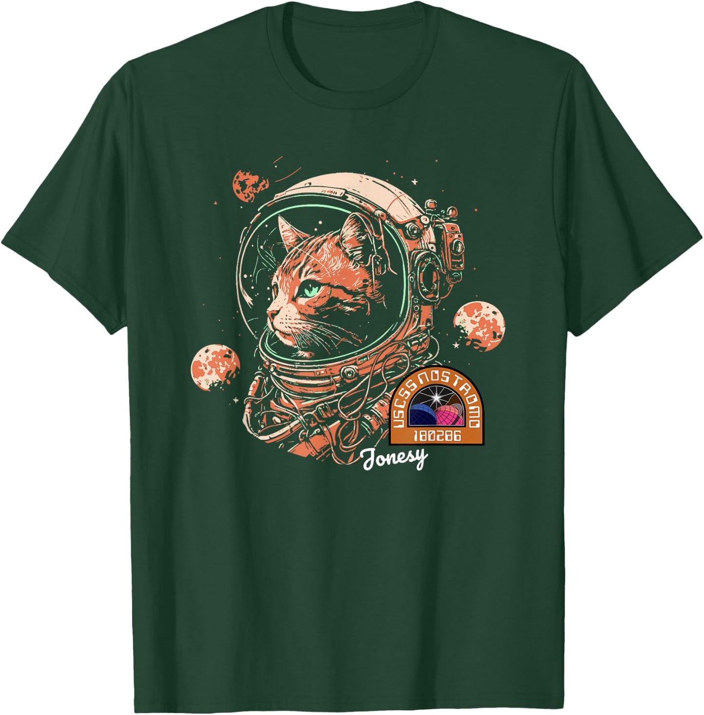 Jonesy The Space Cat T-Shirt - T-Shirt | Forest