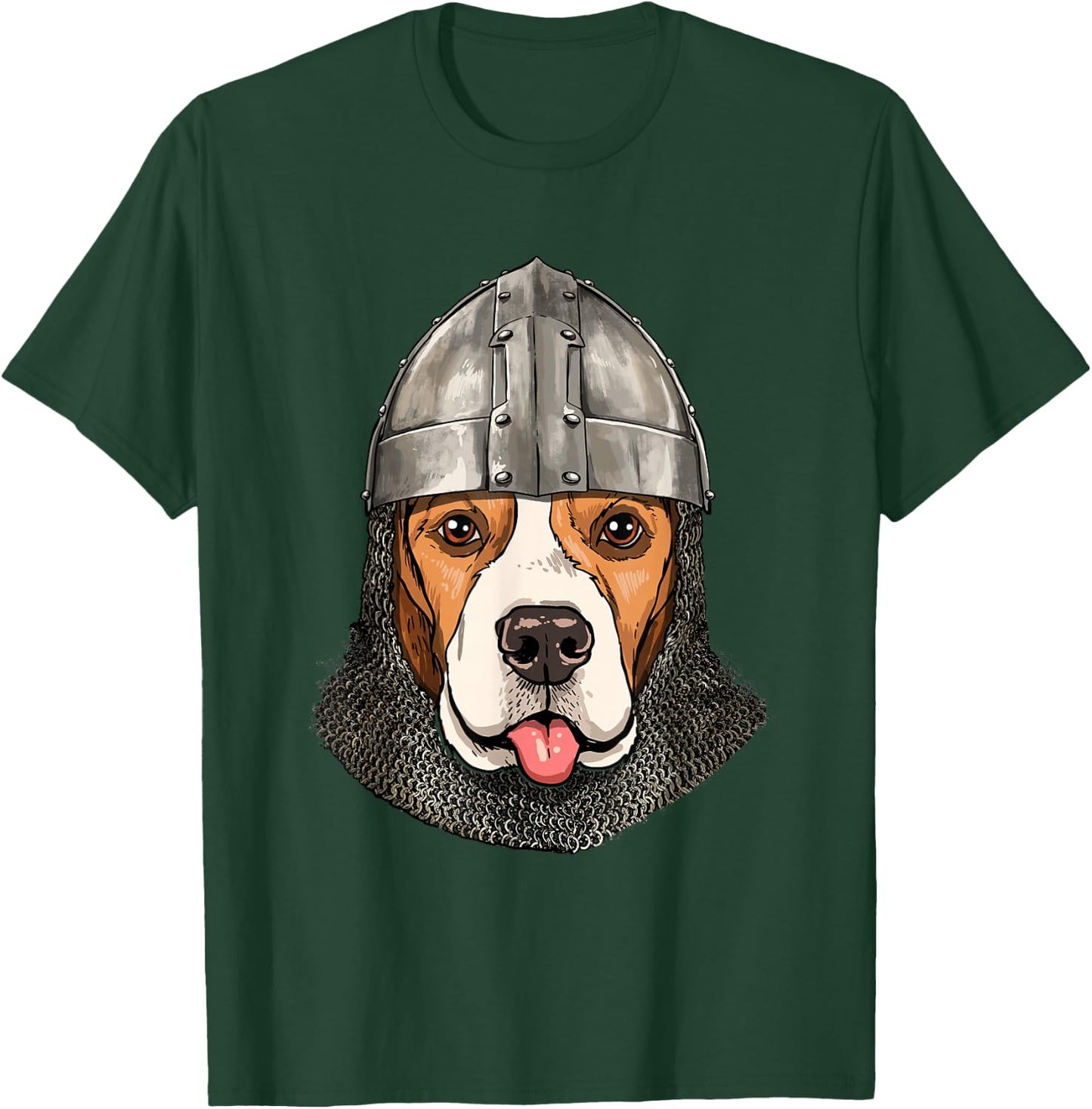 Beagle Medieval Knight Templar Pet Puppy Beagle Dog Lover T-Shirt - T-Shirt | Forest