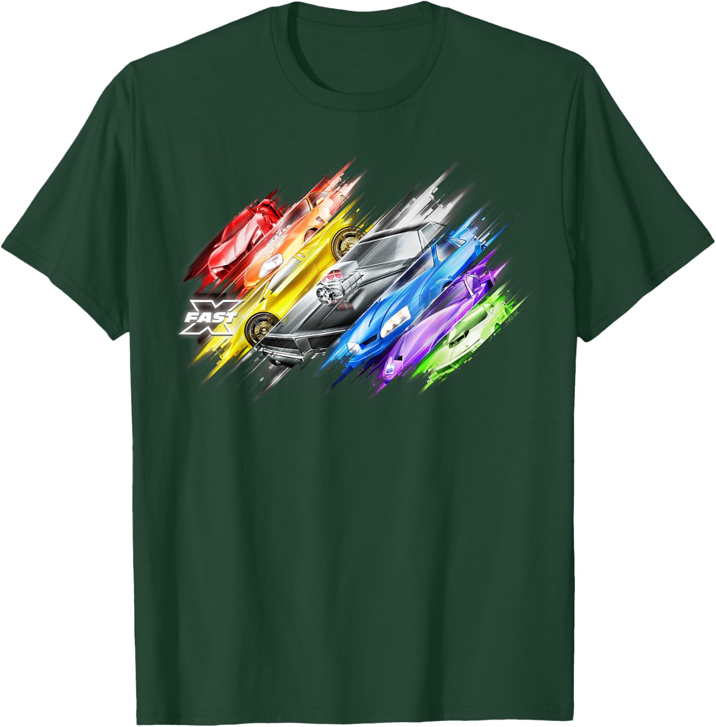 Fast X Multicolor Car T-Shirt - T-Shirt | Forest