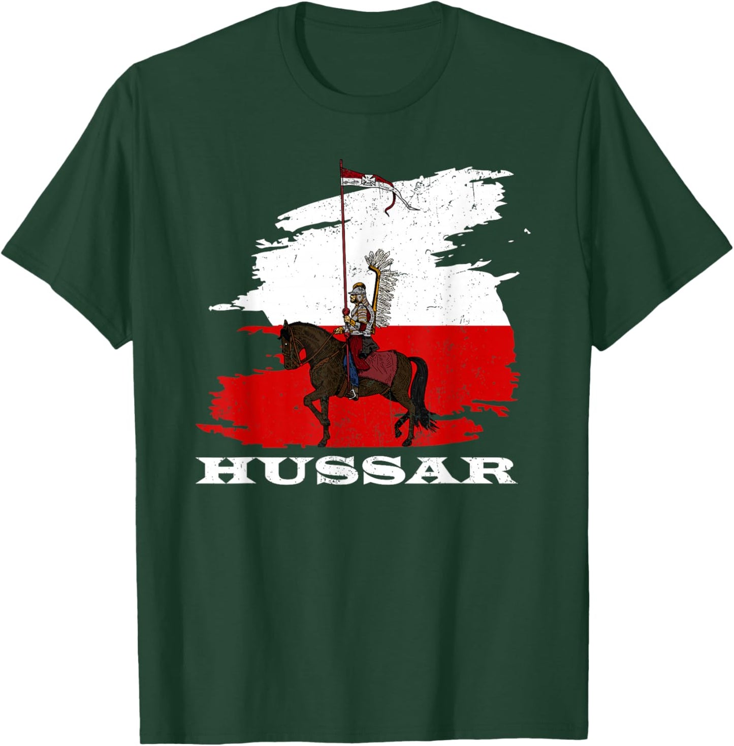 Poland husaria Polish winged hussars military Polska Krakow T-Shirt - T-Shirt | Forest